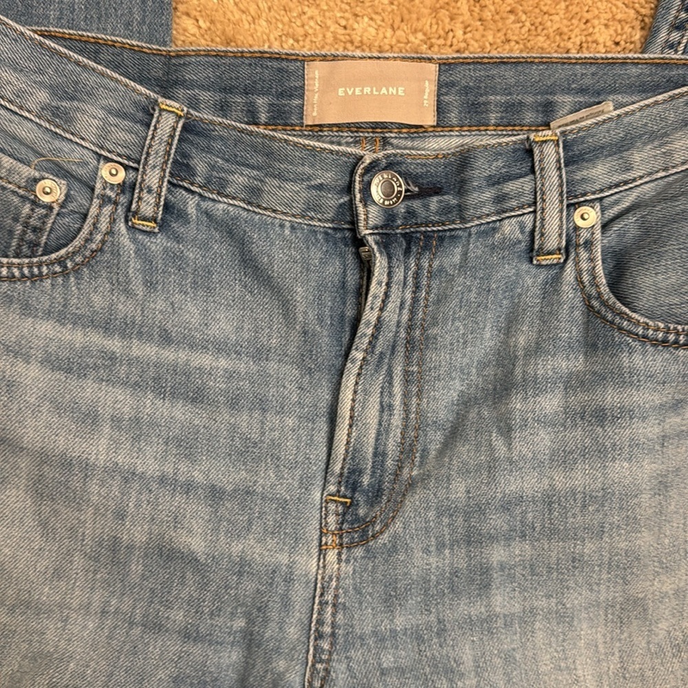 EVERLANE💐Blue Straight Jeans with Classic Fit Size 29 - Picture 6 of 11